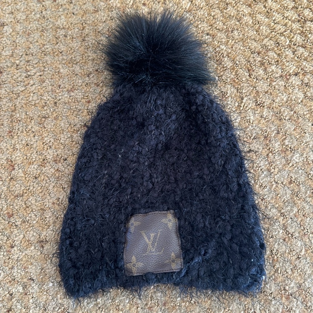 Beanie With Custom Louis Vuitton Design - image 1